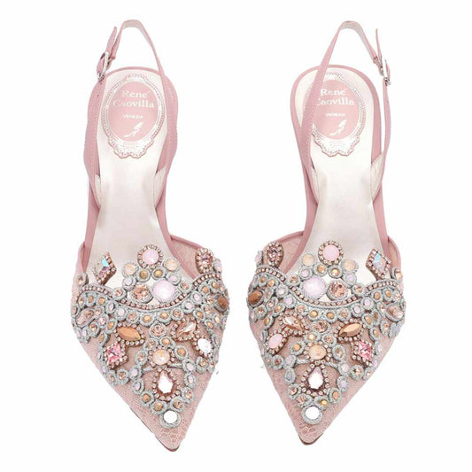 Veneziana Pointed-Toe 75mm Slingback Pumps
