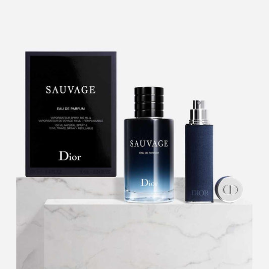 Sauvage 100ml Eau De Parfum & Travel Spray Perfume Set