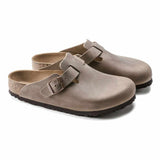 Boston Oiled Leather Brown Slides