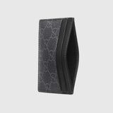 Snake Monogram Print Black Cardholder