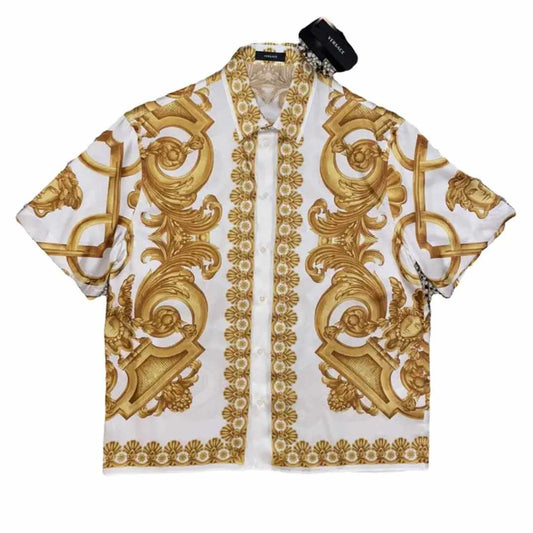 Barocco Printed White Shirt