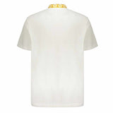 Hertiage Print Collar White Polo-Shirt