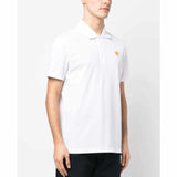 Medusa Embroidered White Polo-Shirt