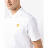 Medusa Embroidered White Polo-Shirt