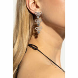 Micro Bow Crystal Tiered Earrings