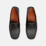 Interlocking GG Supreme Black Loafers