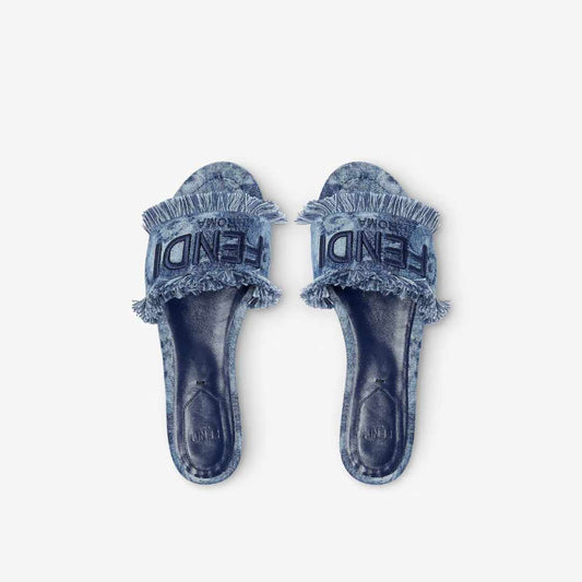 Sunshine Denim Blue Slides