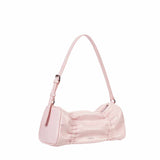 Pleated Baby Pink Shoulder Bag