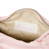 Pleated Baby Pink Shoulder Bag
