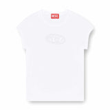 T-Angie Cut-Out Logo White T-Shirt