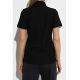 Logo Embroidered Black Polo-Shirt