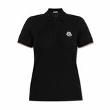Logo Embroidered Black Polo-Shirt