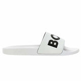 Logo Embossed White Slides