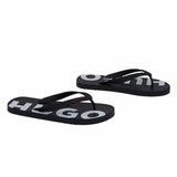 Logo Print Black Flip Flop