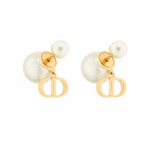 CD Logo Pearl Tribales Earrings