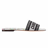 Flower Calendar Allover White Dway Slides