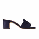Summer Charms Suede Navy Blue Pumps