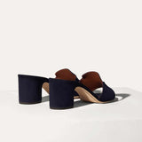 Summer Charms Suede Navy Blue Pumps