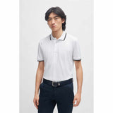 Logo Embossed White Polo-Shirt