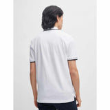 Logo Embossed White Polo-Shirt
