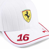 F1 2025 Charles Leclerc White Cap