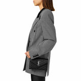 Cassandra Envelope Black Chain Bag