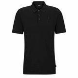 Mr. Feng's Embroidered Black Polo-Shirt