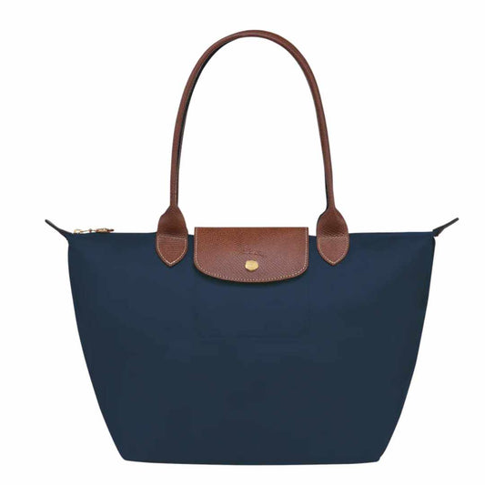 Le Pliage Navy Medium Shoulder Bag