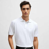 BB Embroidered White Polo-Shirt
