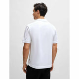 BB Embroidered White Polo-Shirt