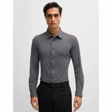 Monogram Print Black Shirt