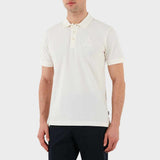 Mr. Feng's Embroidered White Polo-Shirt