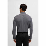 Monogram Print Black Shirt