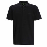 Stealth Collar Striped Black Polo-Shirt