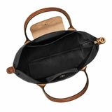 Le Pliage Black/Brown Medium Shoulder Bag