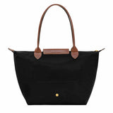 Le Pliage Black/Brown Medium Shoulder Bag