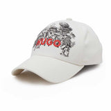 Village Print Logo Embossed White Cap