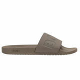 Logo Debossed Military Green Slides