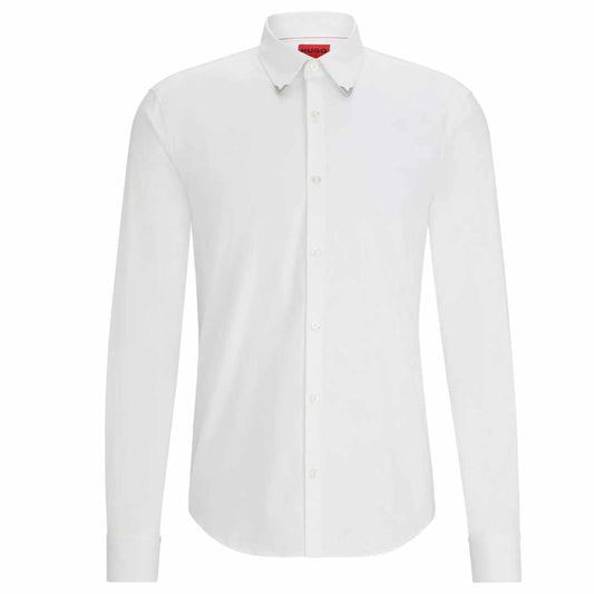 Metal Trim White Shirt