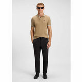 Paddy Plain Beige Polo-Shirt