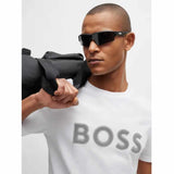 Mesh Logo White T-Shirt