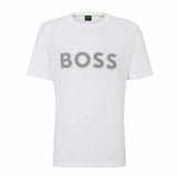 Mesh Logo White T-Shirt