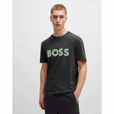 Mesh Logo Charcoal Black T-Shirt