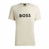 Logo Print Cream T-Shirt