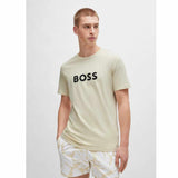 Logo Print Cream T-Shirt