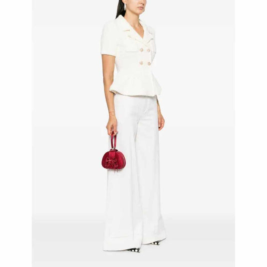 Rhinestone Burgundy Hand Bag