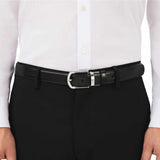 Horseshoe Leather 30mm Black Reversible Belt