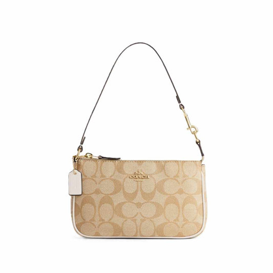 Nolita 19 Signature Canvas Cream Shoulder Bag