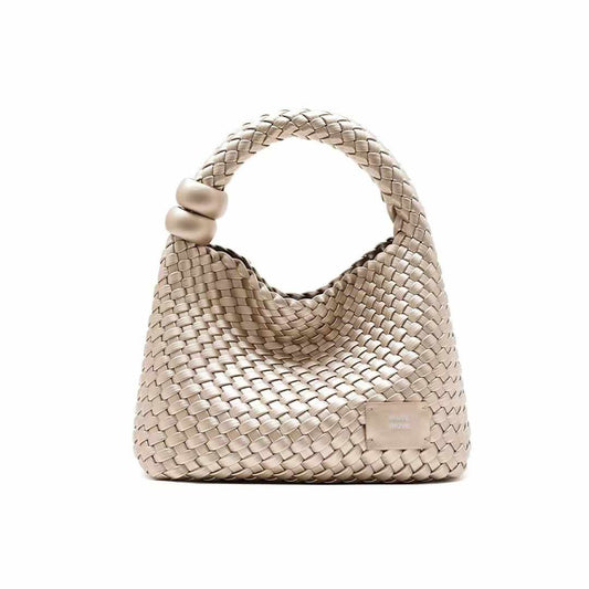 Weaving Champagne Gold Bag