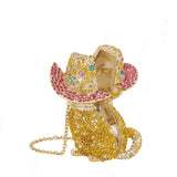Glamorous Cat Gold Clutch Bag
